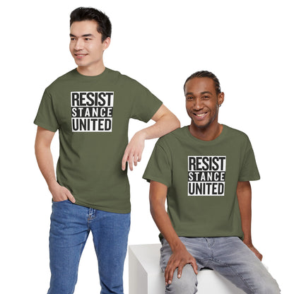 RESIST STANCE UNITED Unisex Heavy Cotton Tee