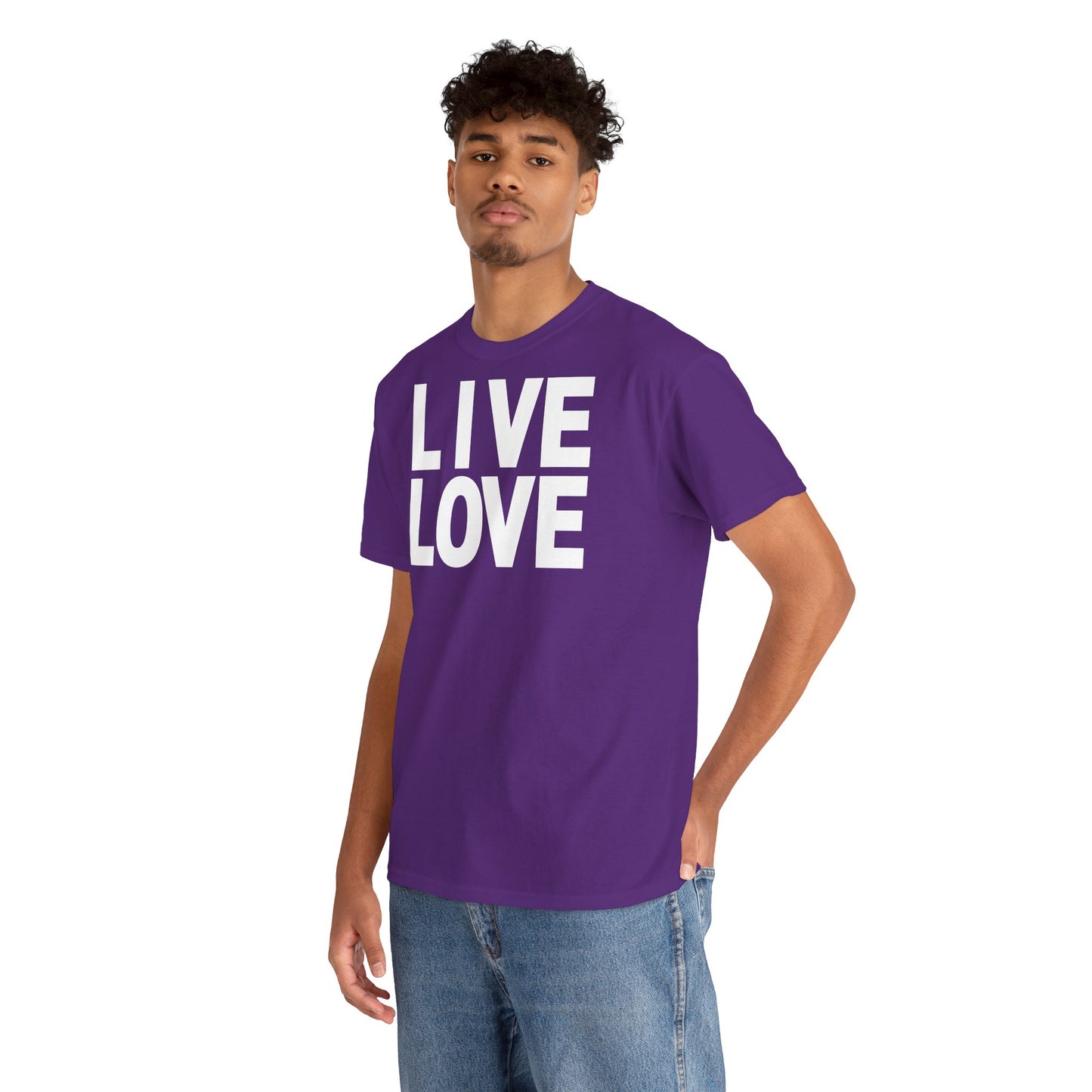 LIVE LOVE Unisex Heavy Cotton Tee