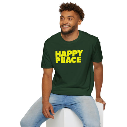 HAPPY PLACE/PEACE Unisex Softstyle 100% Cotton T-Shirt