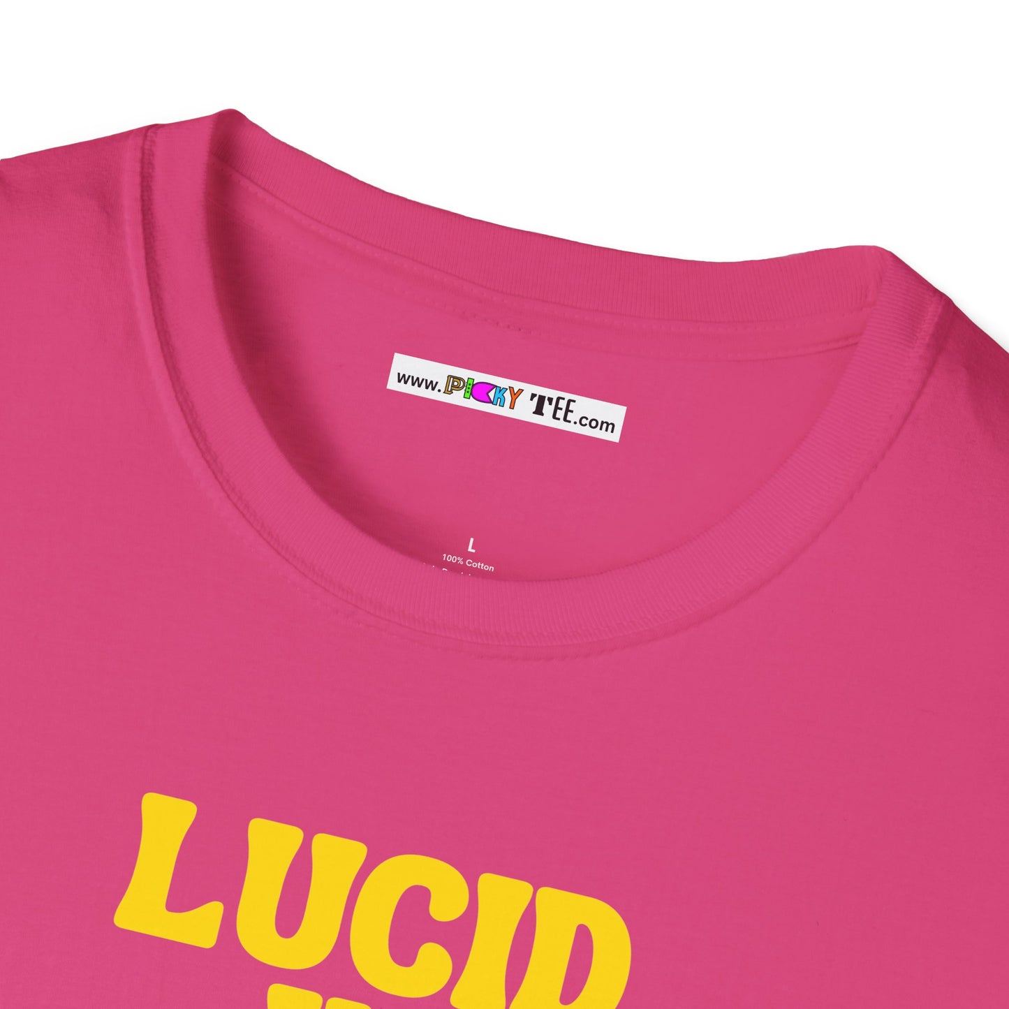 LUCID IN DISGUISE WITH DA MINDS Unisex Softstyle 100% Cotton T-Shirt