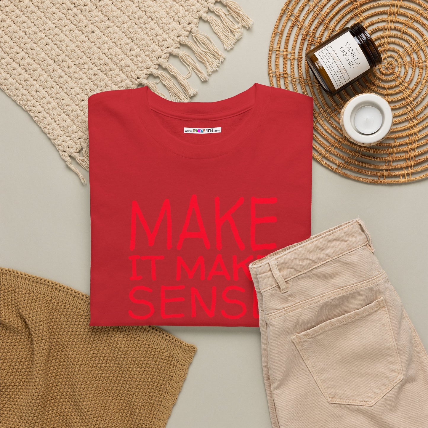 MAKE IT MAKE SENSE Unisex Heavy Cotton Tee