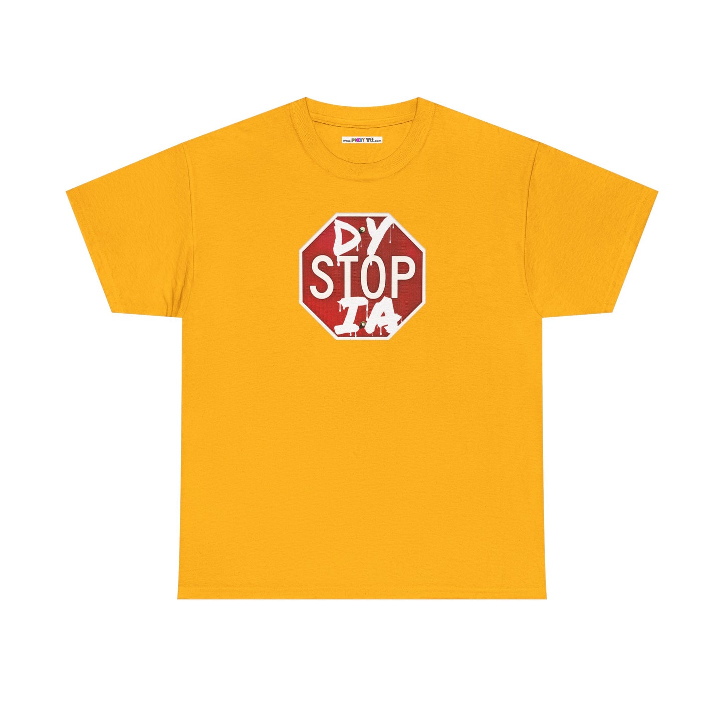 STOP DYSTOPIA Unisex Heavy Cotton Tee