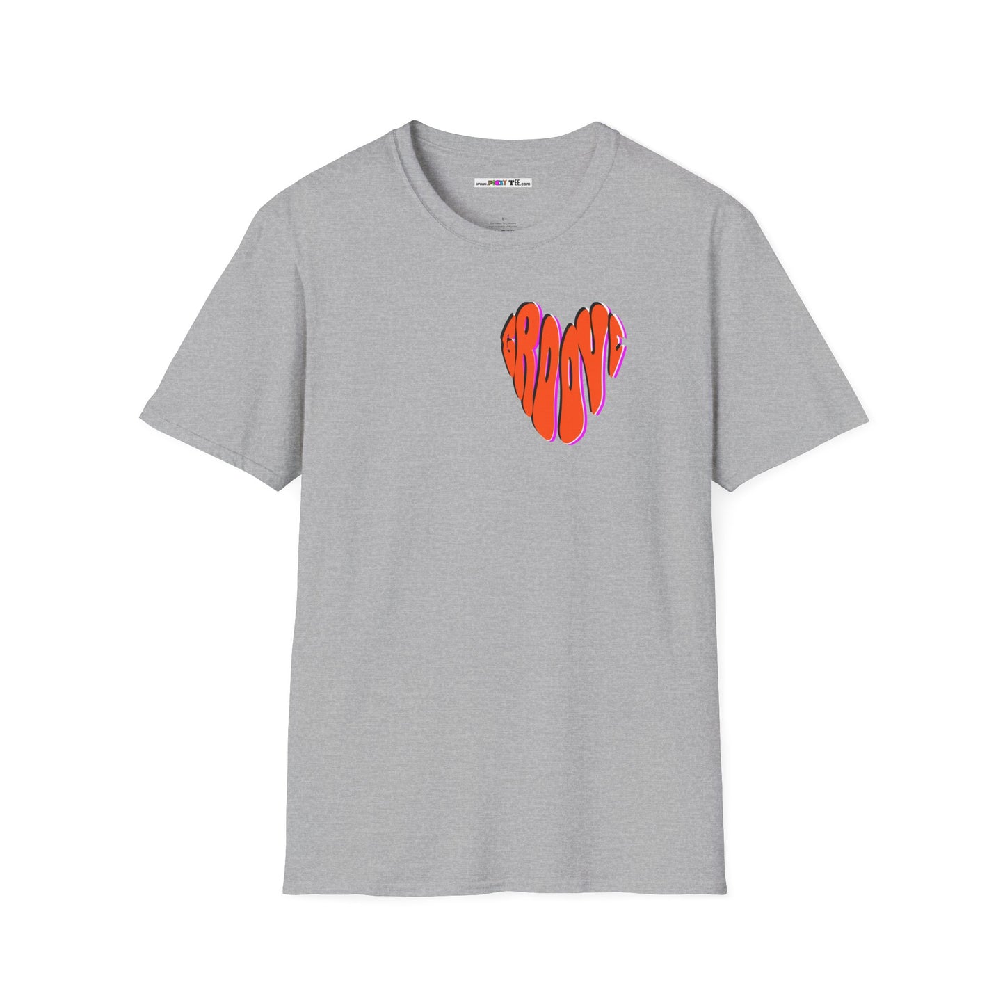 GROOVE is in THE HEART Unisex Softstyle 100% Cotton T-Shirt