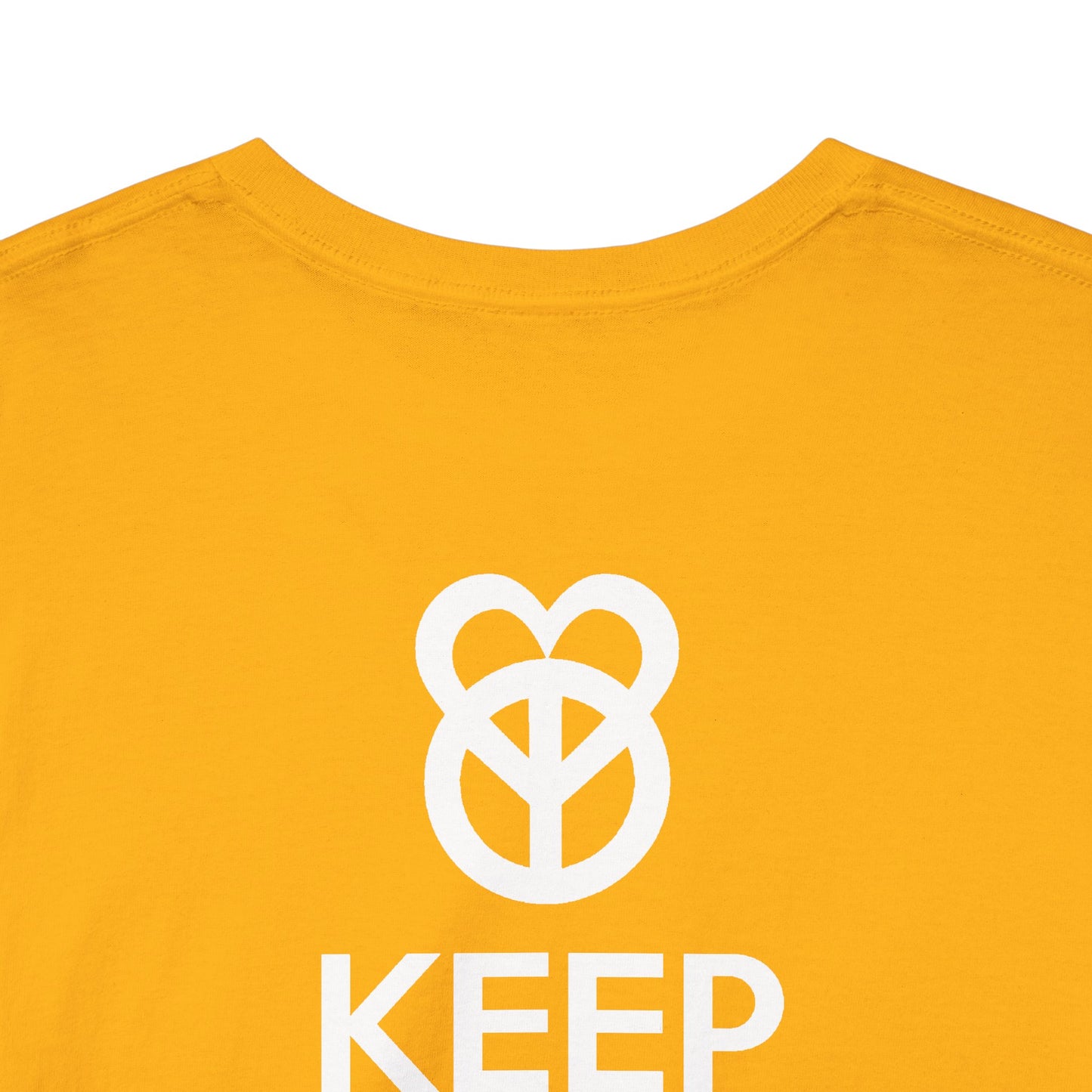 KEEP PEACE AND LOVE ON Unisex Heavy Cotton Tee