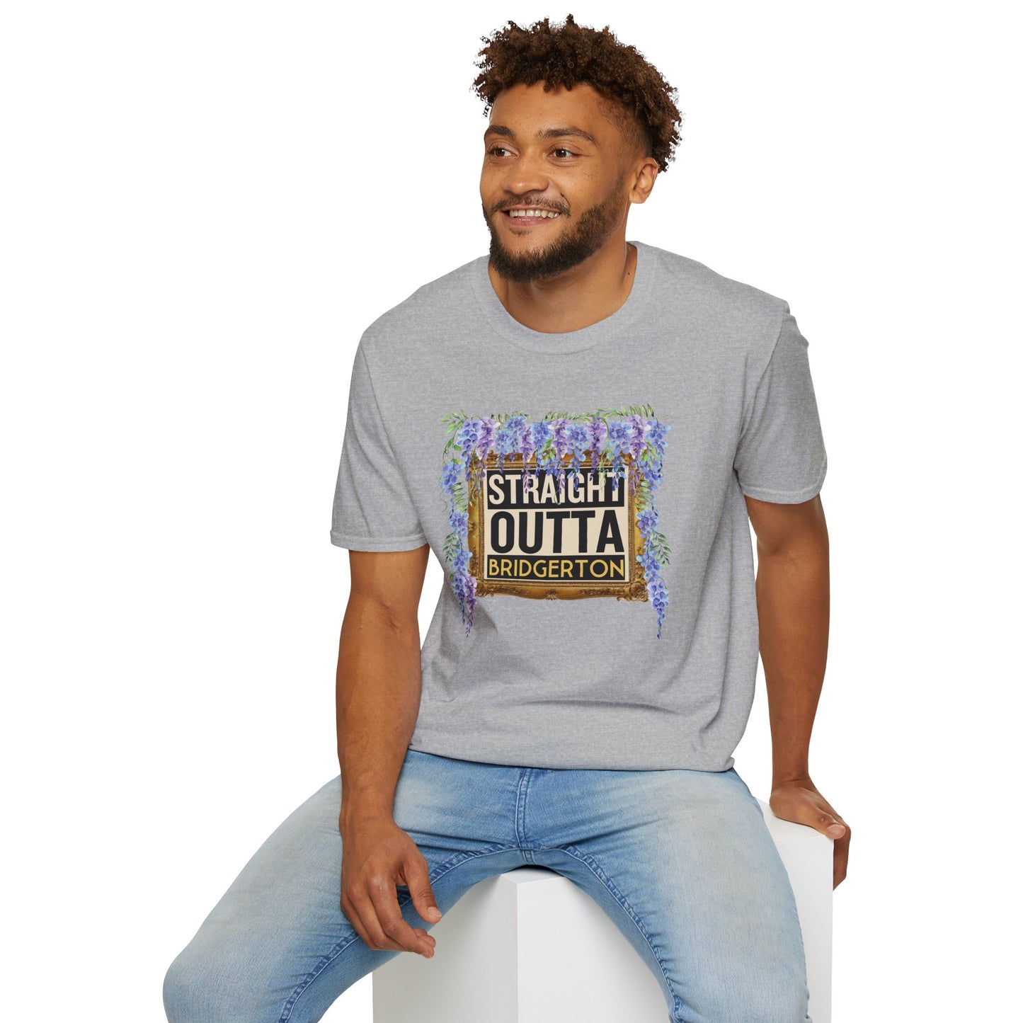 STRAIGHT OUTTA BRIDGERTON Unisex Softstyle 100% Cotton T-Shirt