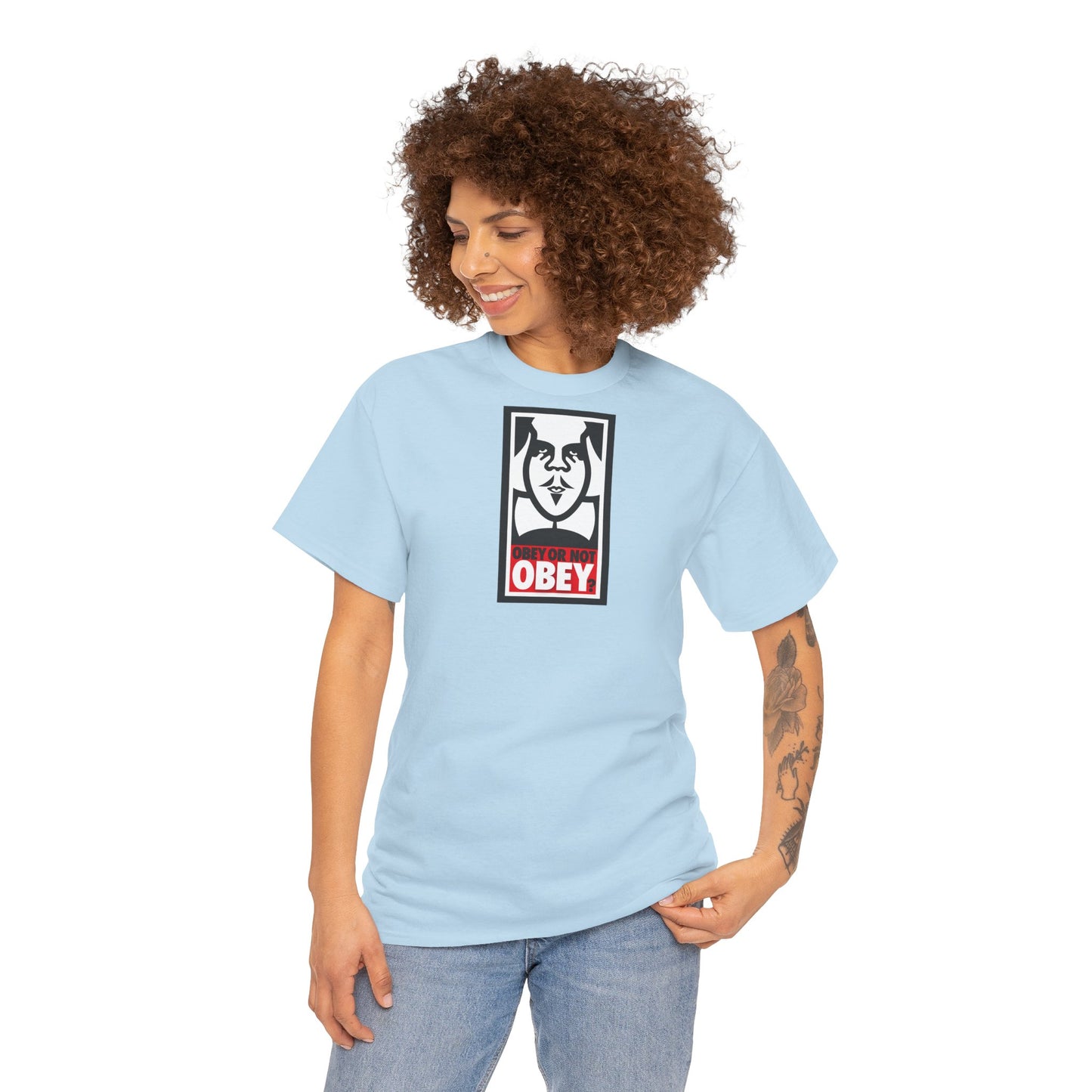 OBEY OR NOT OBEY? Unisex Heavy Cotton Tee