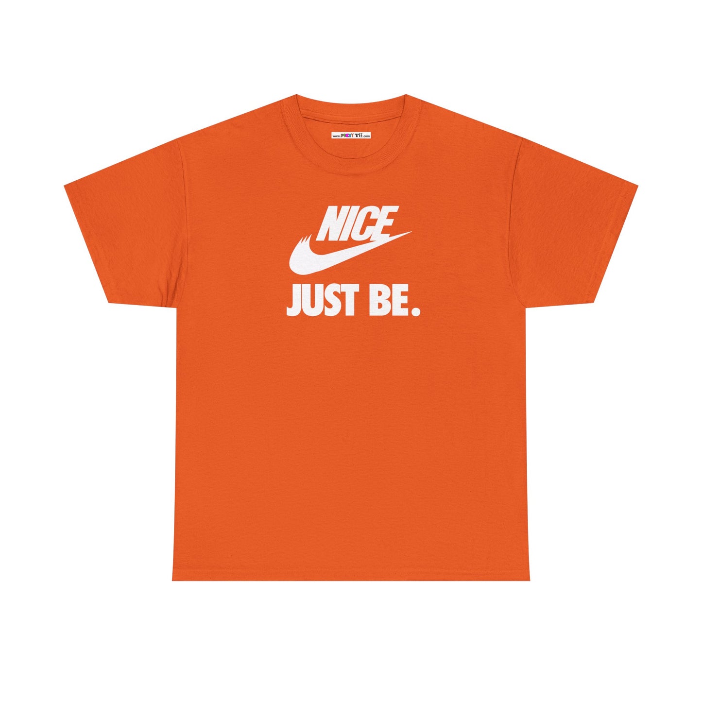 NICE... JUST BE. Unisex Heavy Cotton Tee