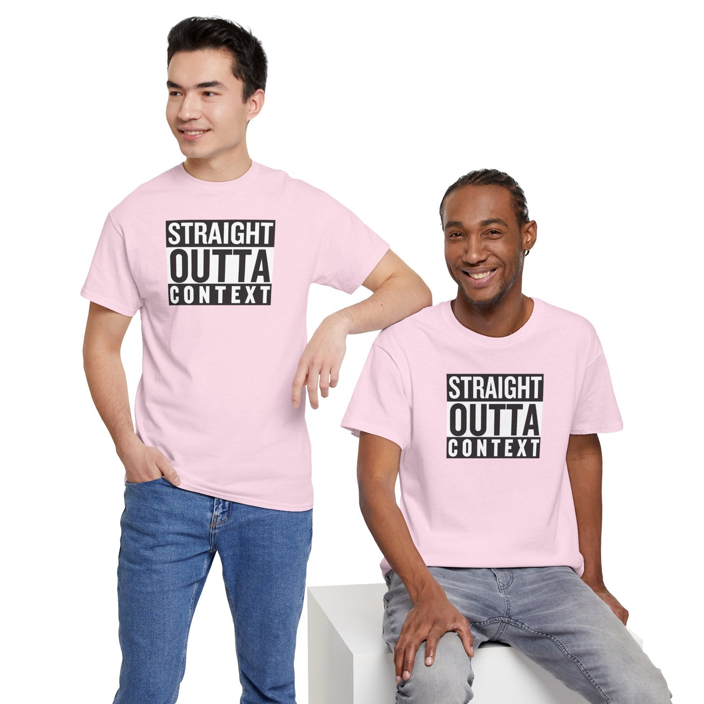 STRAIGHT OUTTA CONTEXT Unisex Heavy Cotton Tee