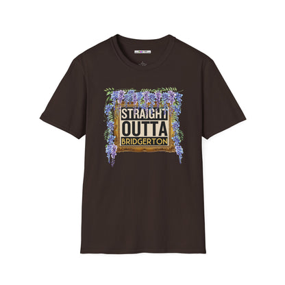 STRAIGHT OUTTA BRIDGERTON Unisex Softstyle 100% Cotton T-Shirt