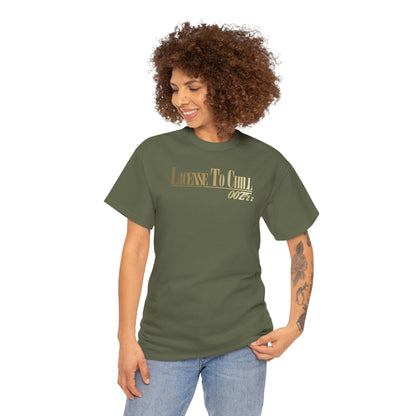 LICENSE TO CHILL 00Zzz Unisex Heavy Cotton Tee