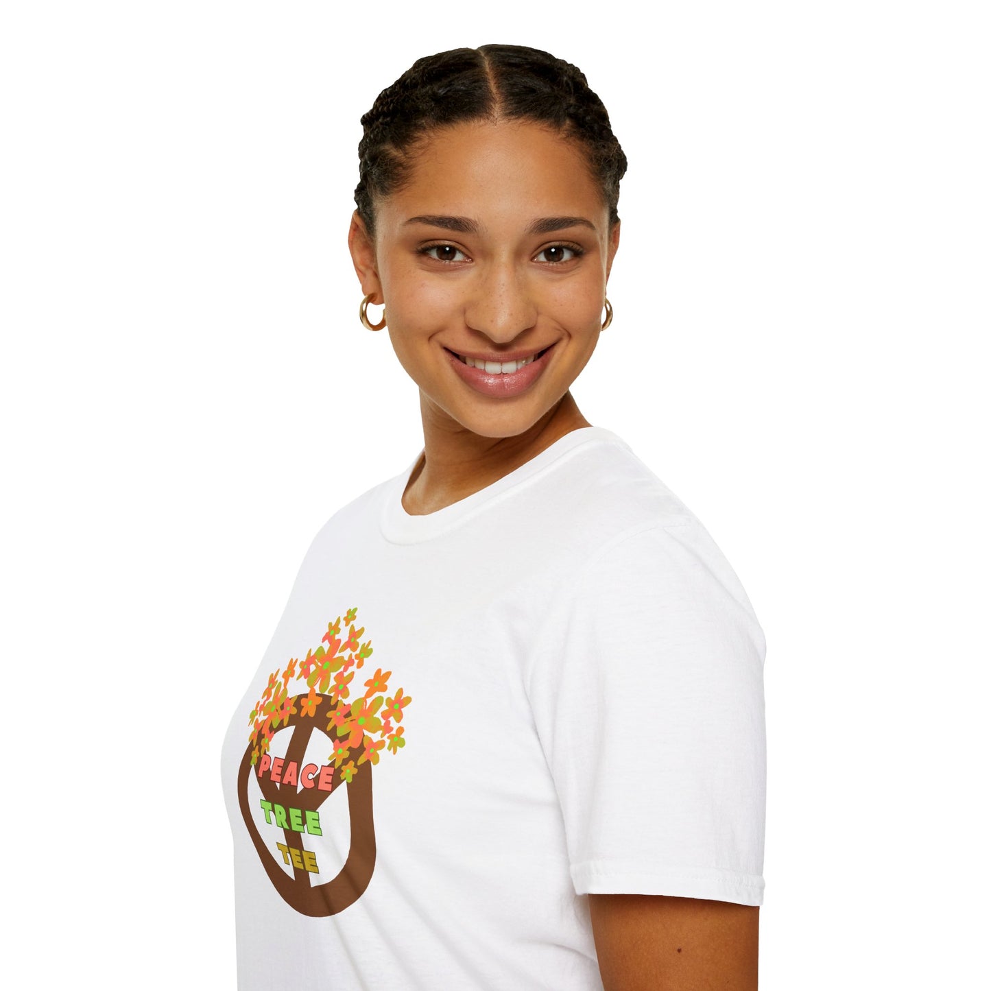 PEACE TREE TEE Unisex Softstyle 100% Cotton T-Shirt