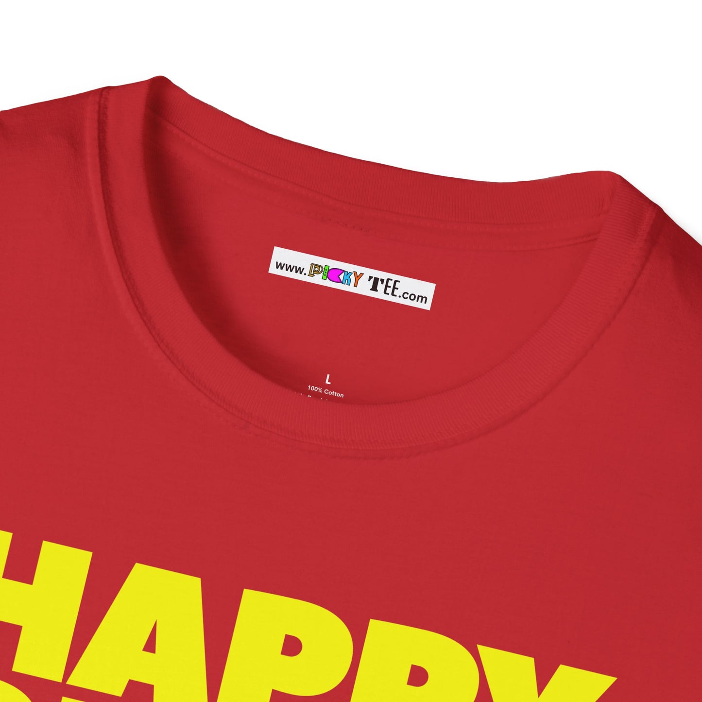 HAPPY PLACE/PEACE Unisex Softstyle 100% Cotton T-Shirt