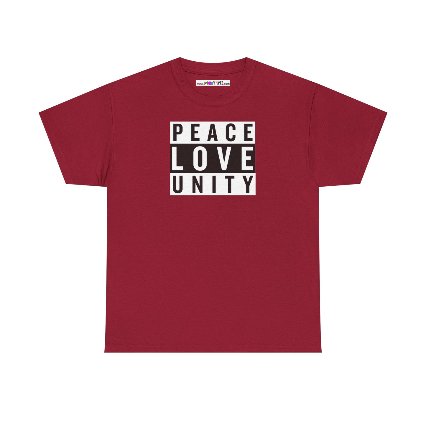 PEACELOVEUNITY Unisex Heavy Cotton Tee