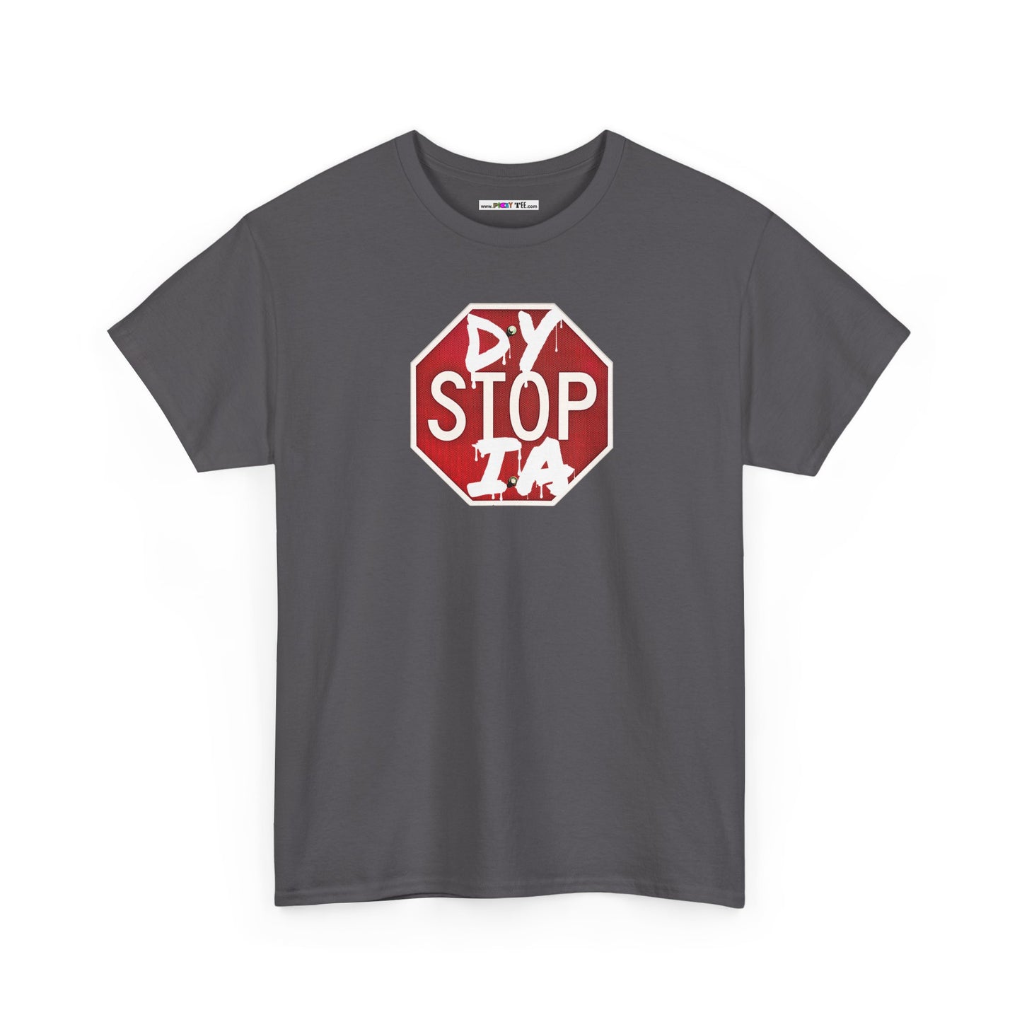 STOP DYSTOPIA Unisex Heavy Cotton Tee
