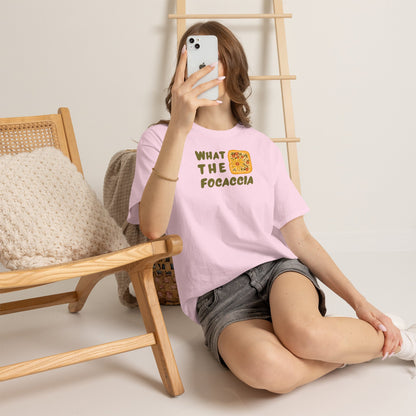 WHAT THE FOCACCIA Unisex Heavy Cotton Tee