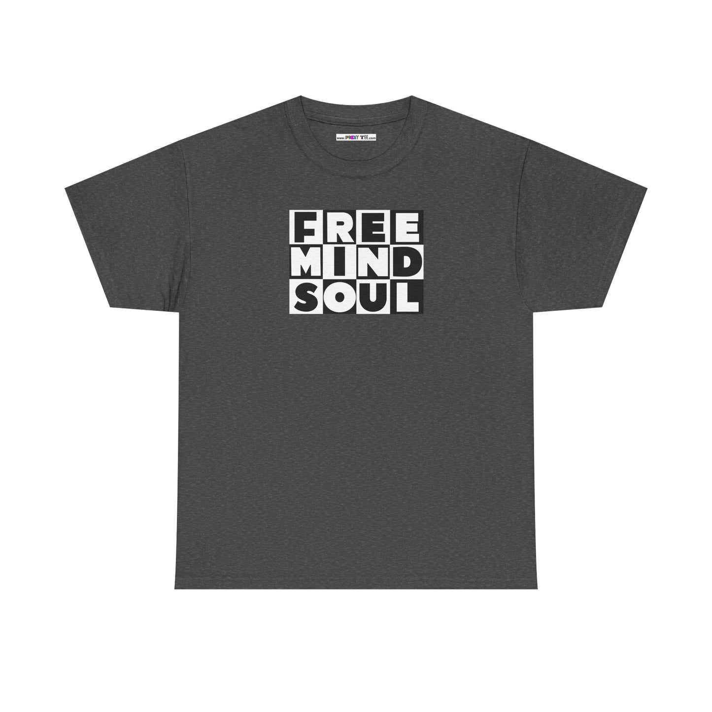 FREE MIND SOUL Unisex Heavy Cotton Tee