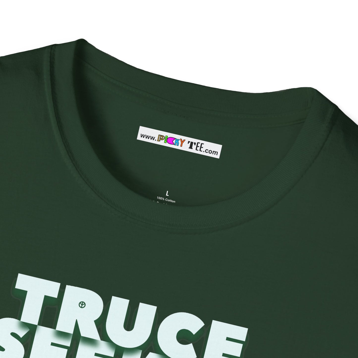 TRUCE SEEKER Unisex Softstyle 100% Cotton T-Shirt