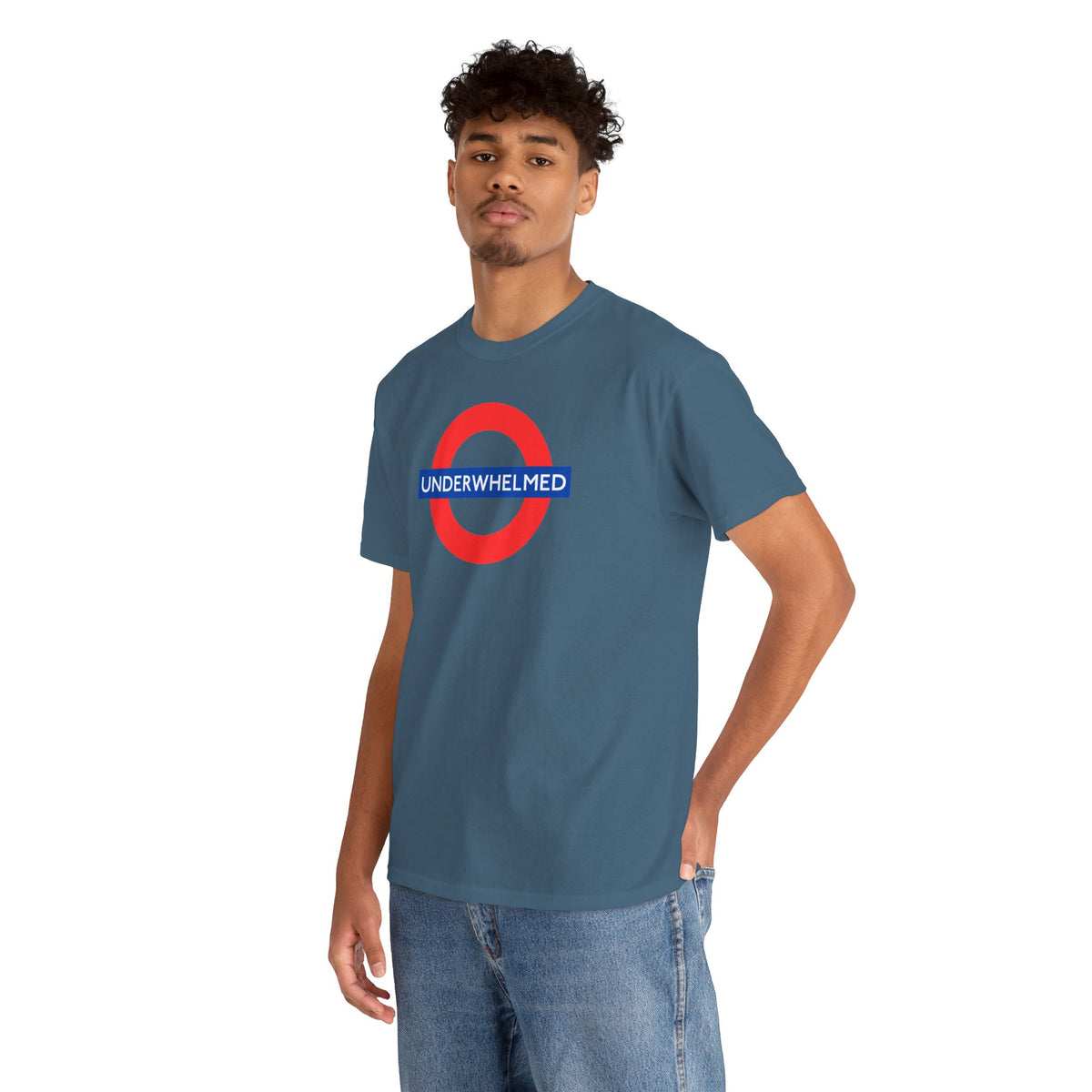 UNDERWHELMED Unisex Heavy Cotton Tee