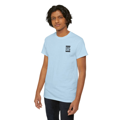 CARPE DIEM "I SEIZE DAY, PEOPLE" Unisex Heavy Cotton Tee
