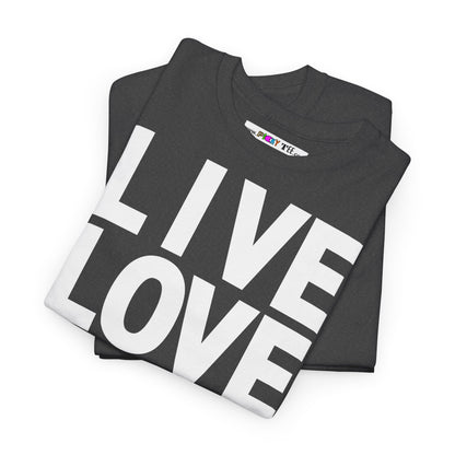 LIVE LOVE Unisex Heavy Cotton Tee