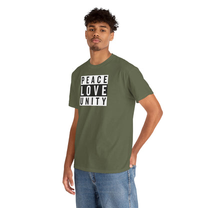 PEACELOVEUNITY Unisex Heavy Cotton Tee