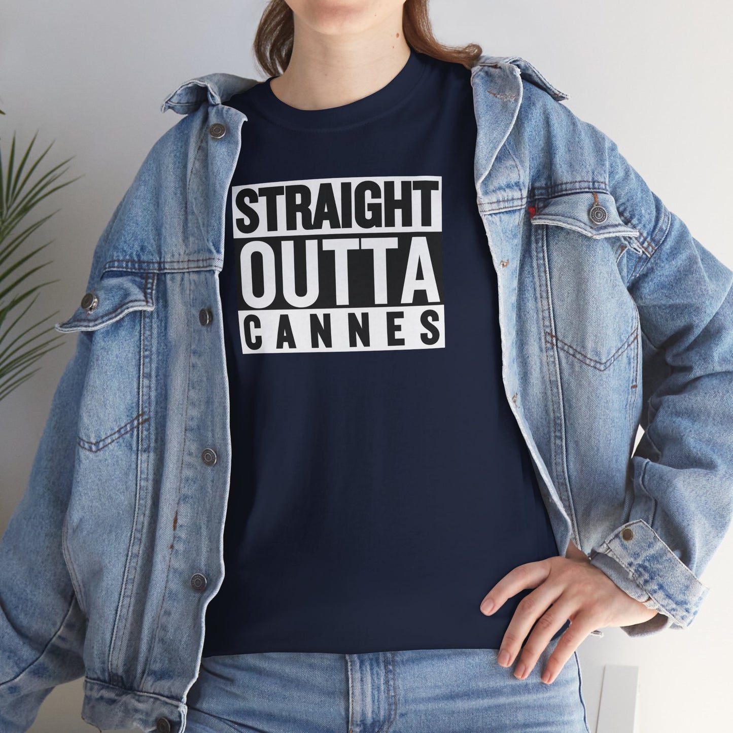STRAIGHT OUTTA CANNES Unisex Heavy Cotton Tee