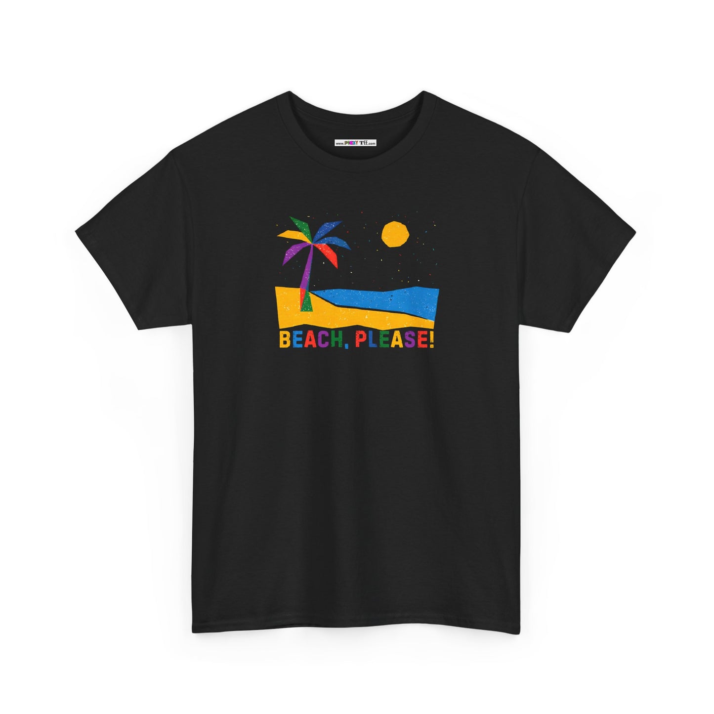 BEACH, PLEASE! Unisex Heavy Cotton Tee