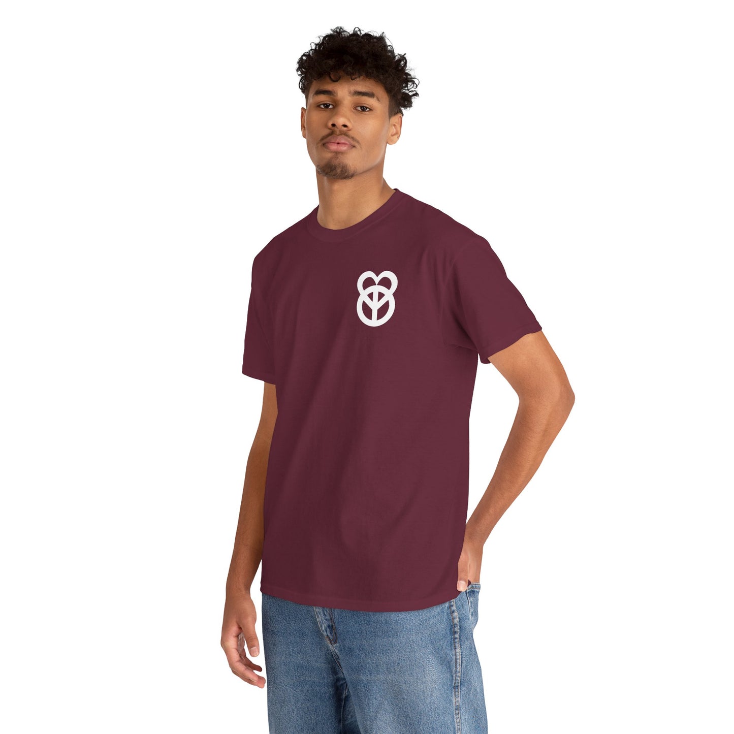 KEEP PEACE AND LOVE ON Unisex Heavy Cotton Tee