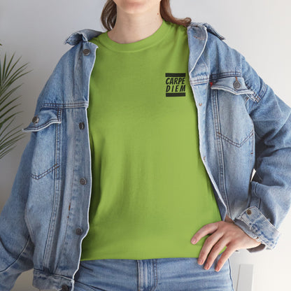 CARPE DIEM "I SEIZE DAY, PEOPLE" Unisex Heavy Cotton Tee