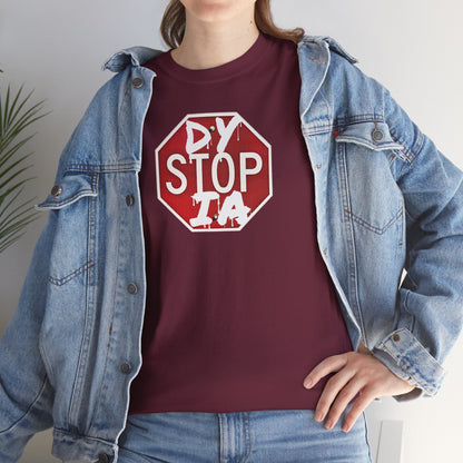 STOP DYSTOPIA Unisex Heavy Cotton Tee