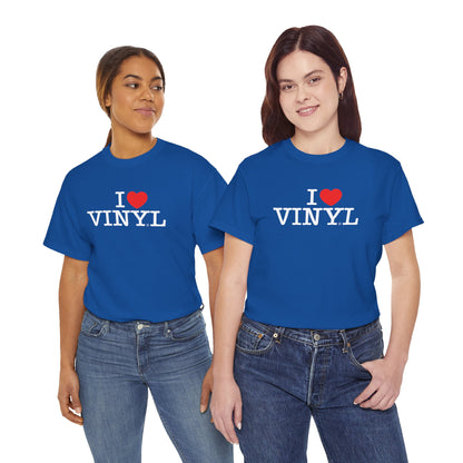 I ❤️ VINYL Unisex Heavy Cotton Tee