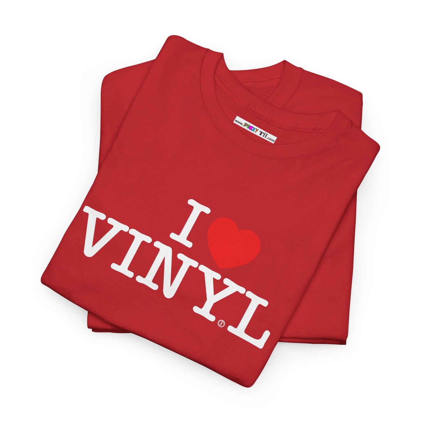 I ❤️ VINYL Unisex Heavy Cotton Tee