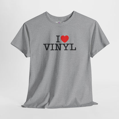 I ❤️ VINYL Unisex Heavy Cotton Tee
