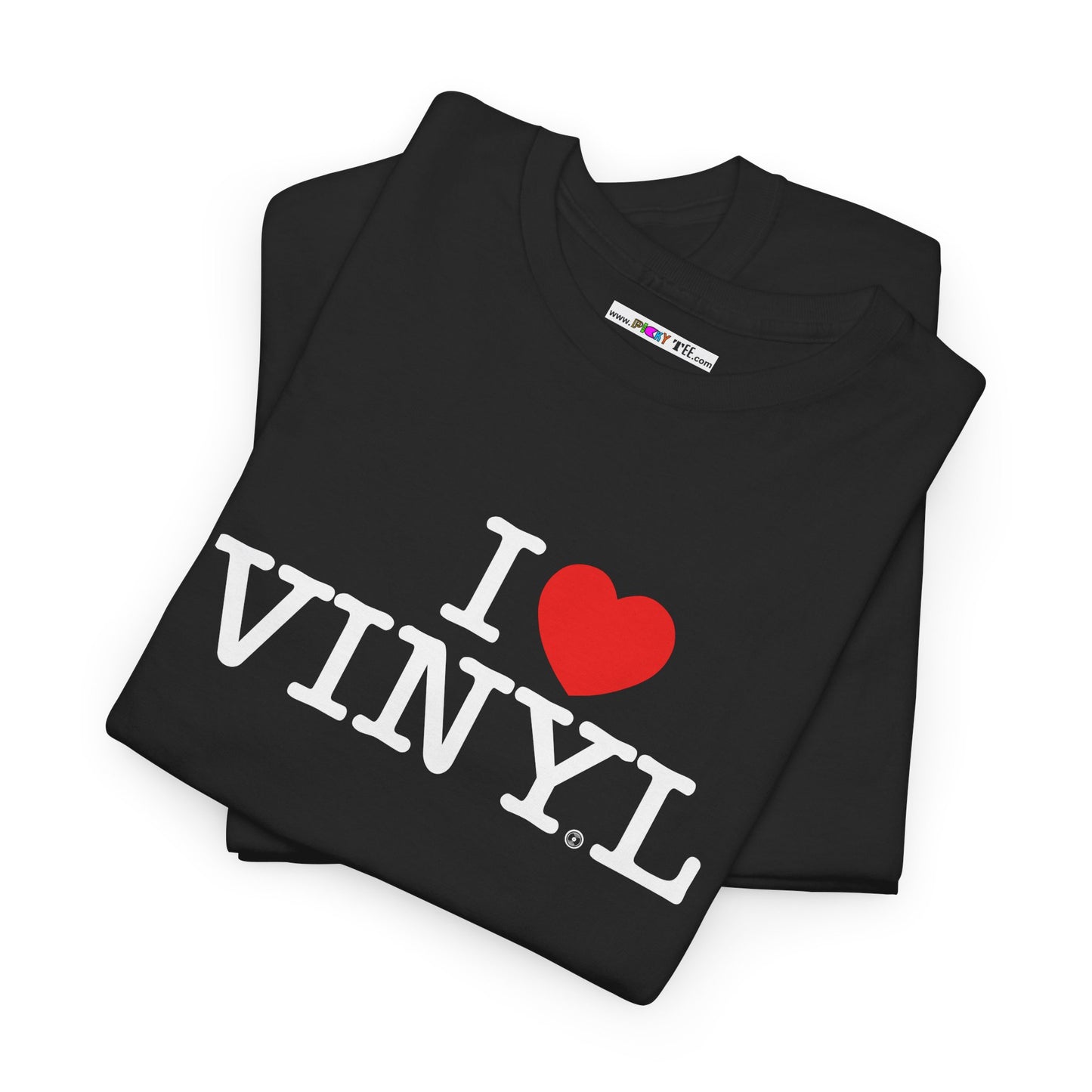 I ❤️ VINYL Unisex Heavy Cotton Tee