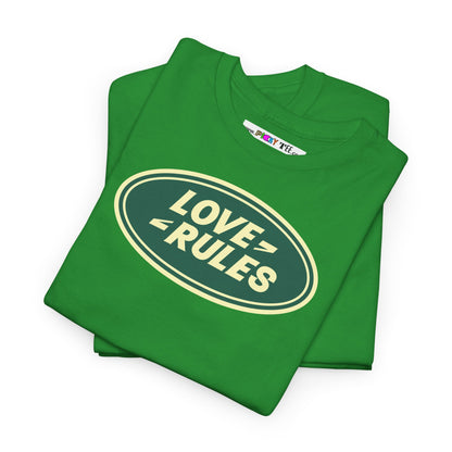 LOVE RULES Unisex Heavy Cotton Tee