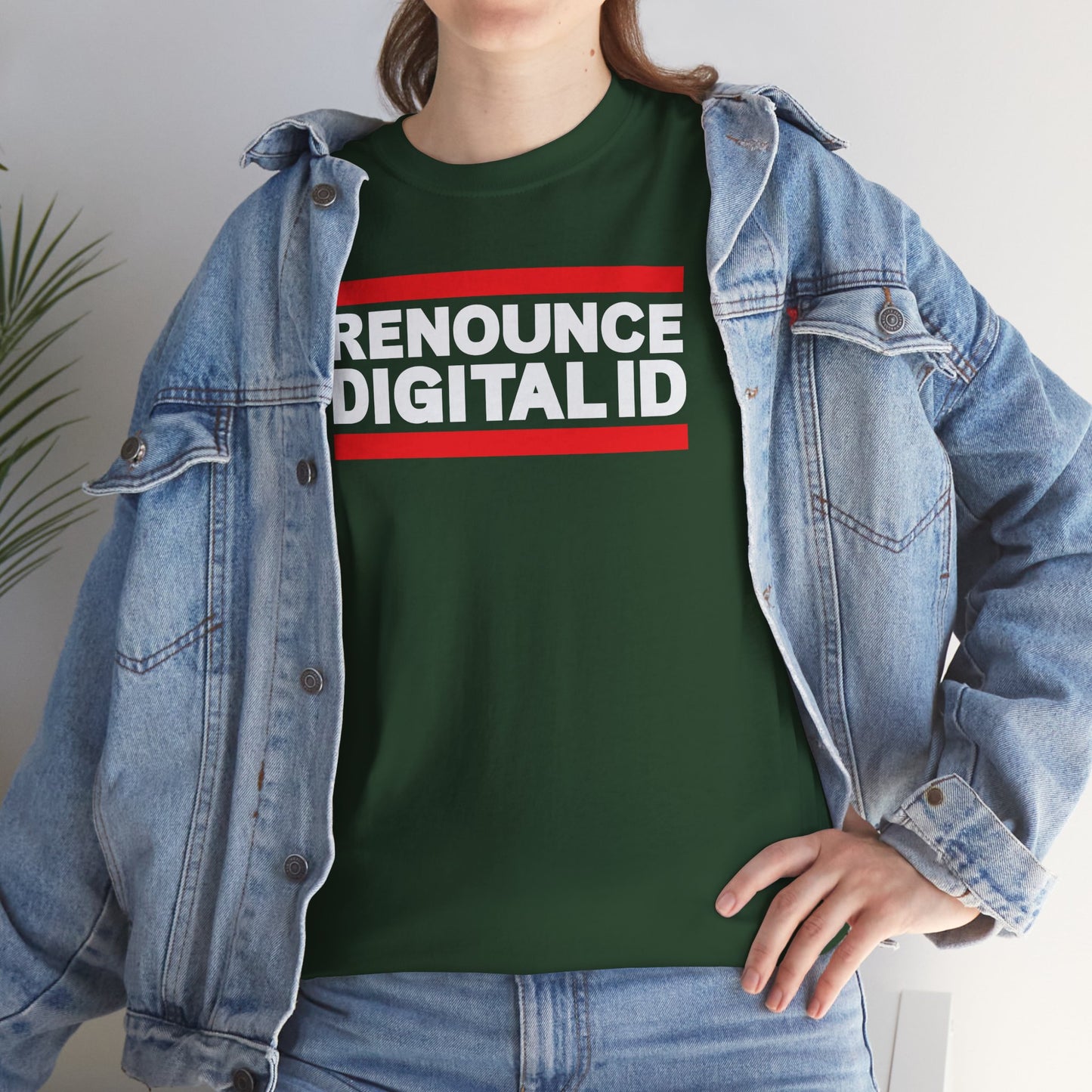 RENOUNCE DIGITAL ID Unisex Heavy Cotton Tee