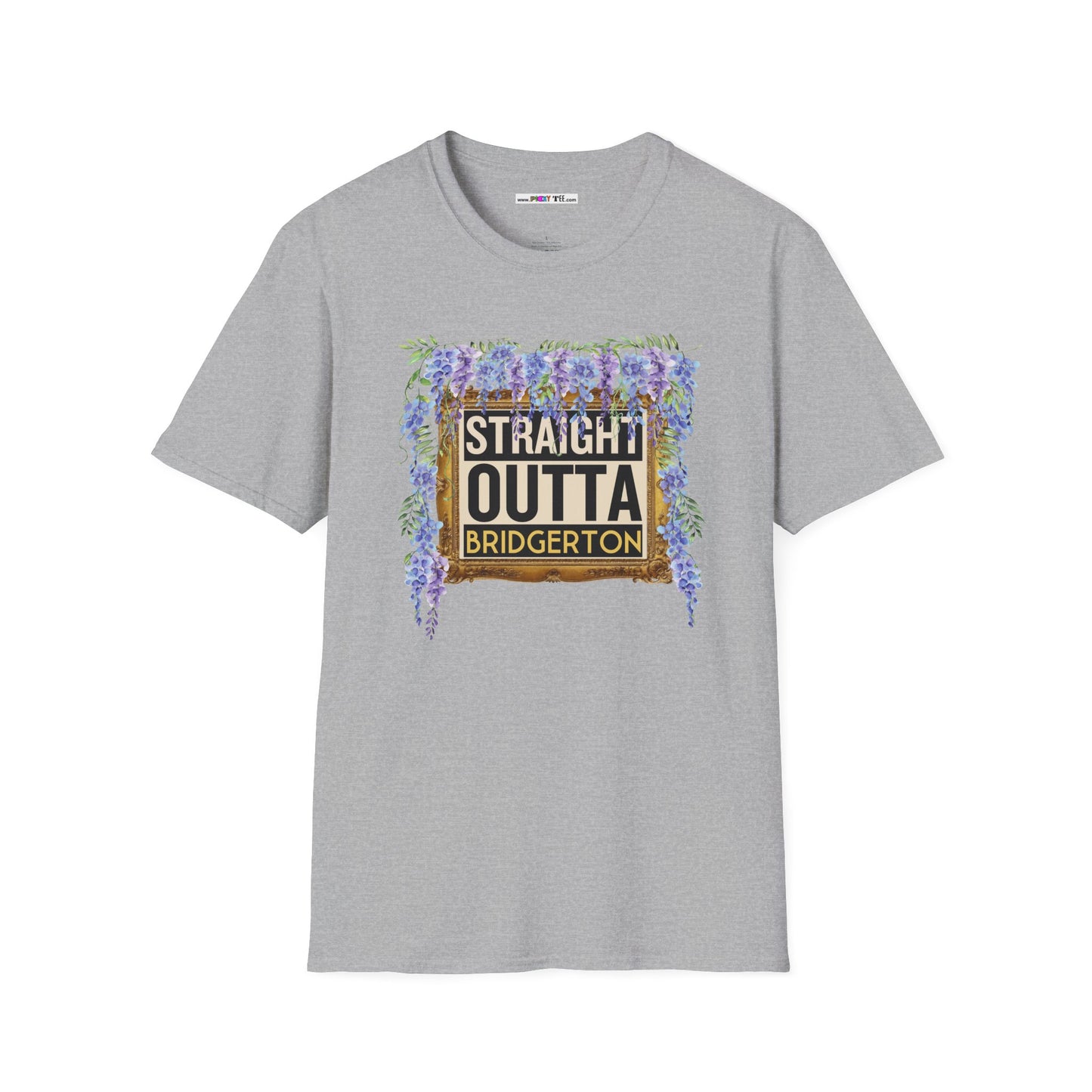 STRAIGHT OUTTA BRIDGERTON Unisex Softstyle 100% Cotton T-Shirt