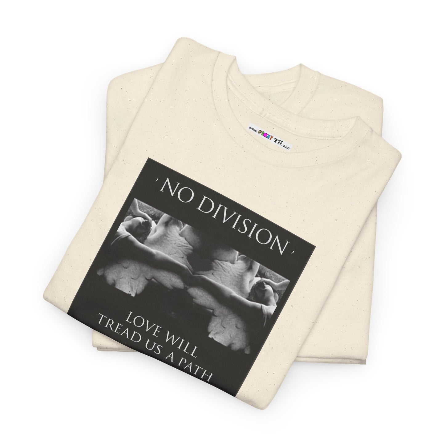 'NO DIVISION' LOVE WILL TREAD US A PATH Unisex Heavy Cotton Tee
