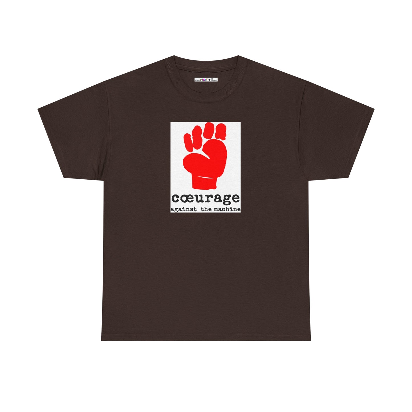 cœurage against the machine Unisex Heavy Cotton Tee