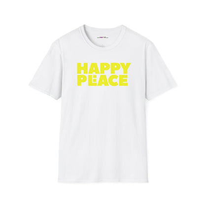 HAPPY PLACE/PEACE Unisex Softstyle 100% Cotton T-Shirt