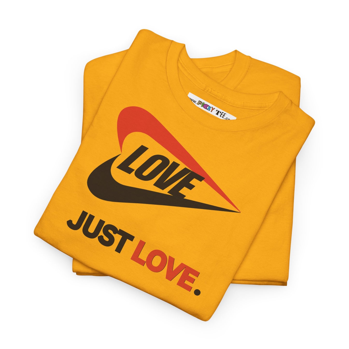 LOVE JUST LOVE. Unisex Heavy Cotton Tee