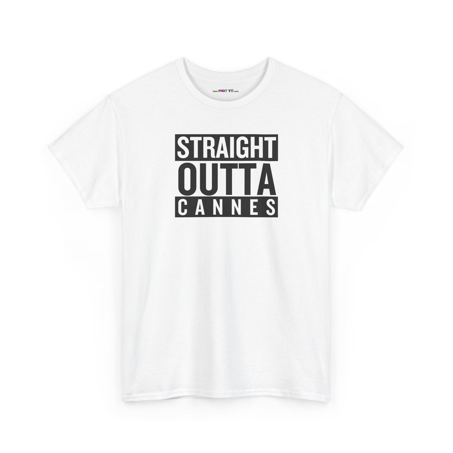 STRAIGHT OUTTA CANNES Unisex Heavy Cotton Tee