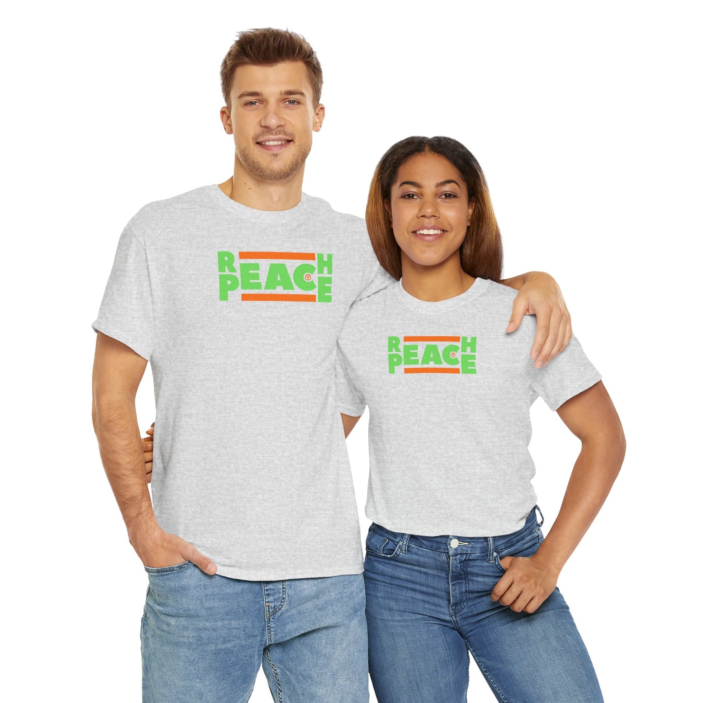 REACH PEACE Unisex Heavy Cotton Tee