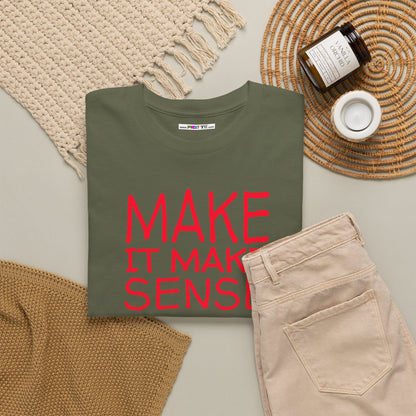 MAKE IT MAKE SENSE Unisex Heavy Cotton Tee