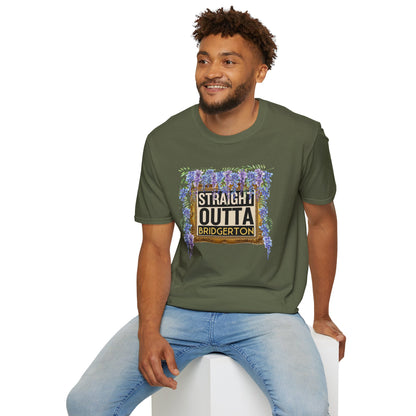 STRAIGHT OUTTA BRIDGERTON Unisex Softstyle 100% Cotton T-Shirt