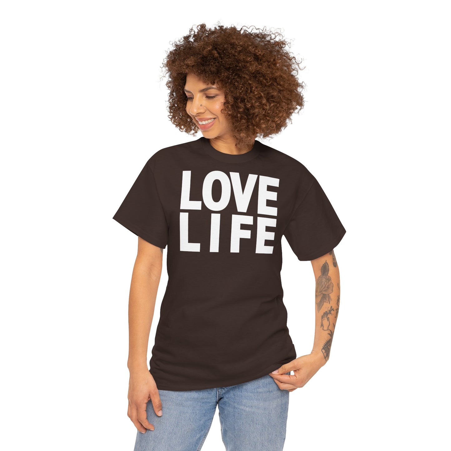 LOVE LIFE Unisex Heavy Cotton Tee