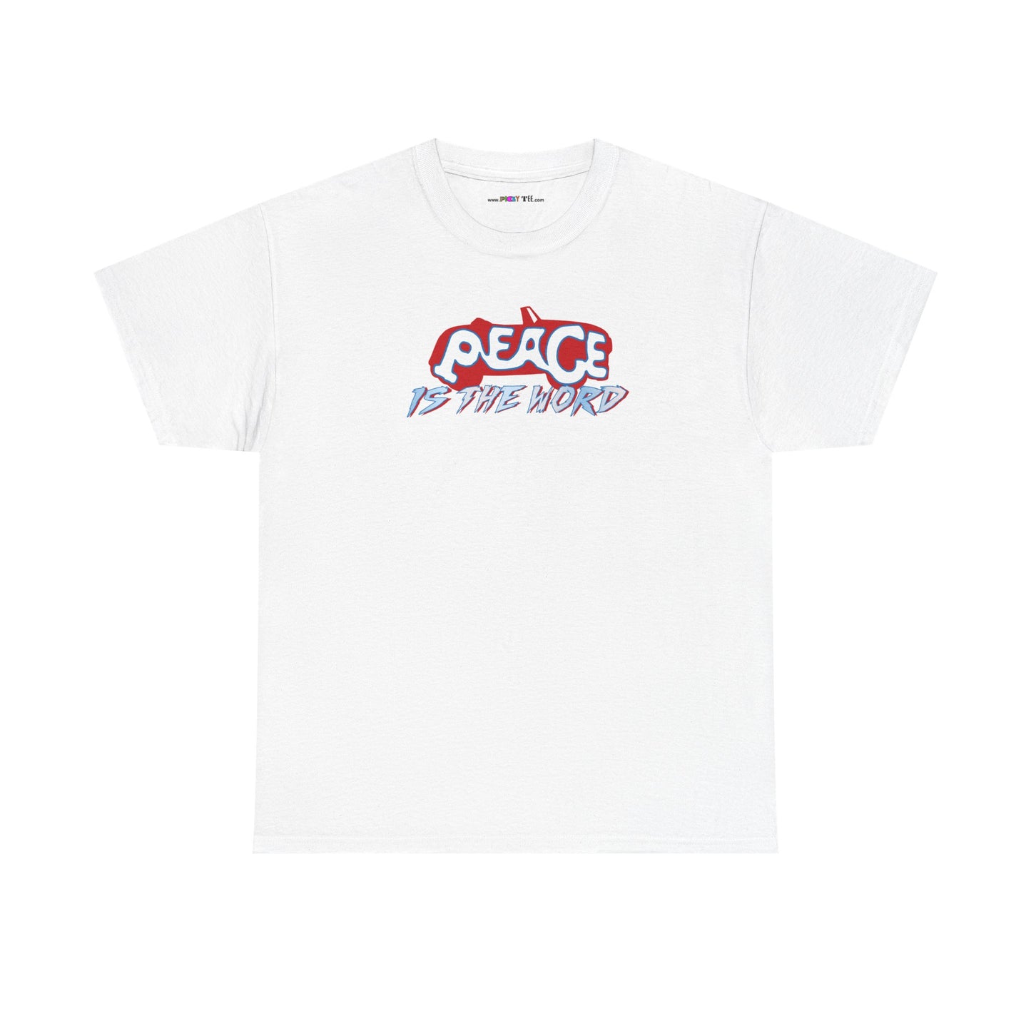 PEACE IS THE WORD Unisex Heavy Cotton Tee
