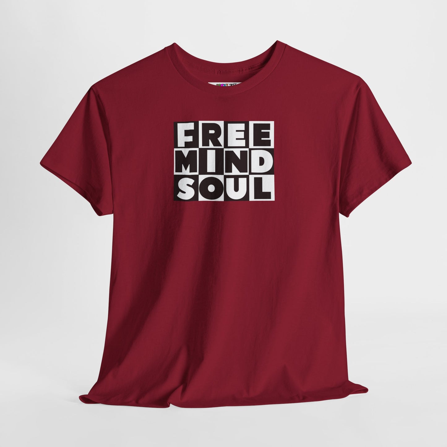 FREE MIND SOUL Unisex Heavy Cotton Tee