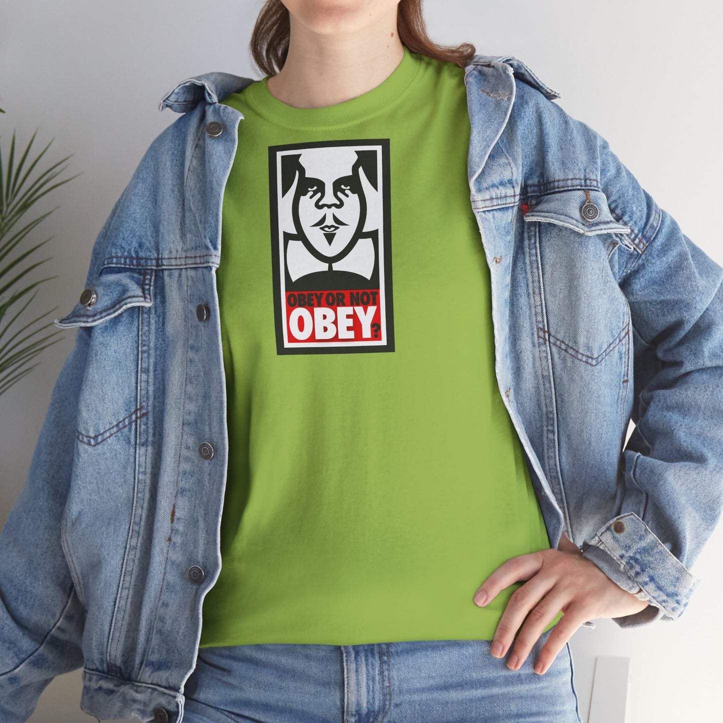 OBEY OR NOT OBEY? Unisex Heavy Cotton Tee