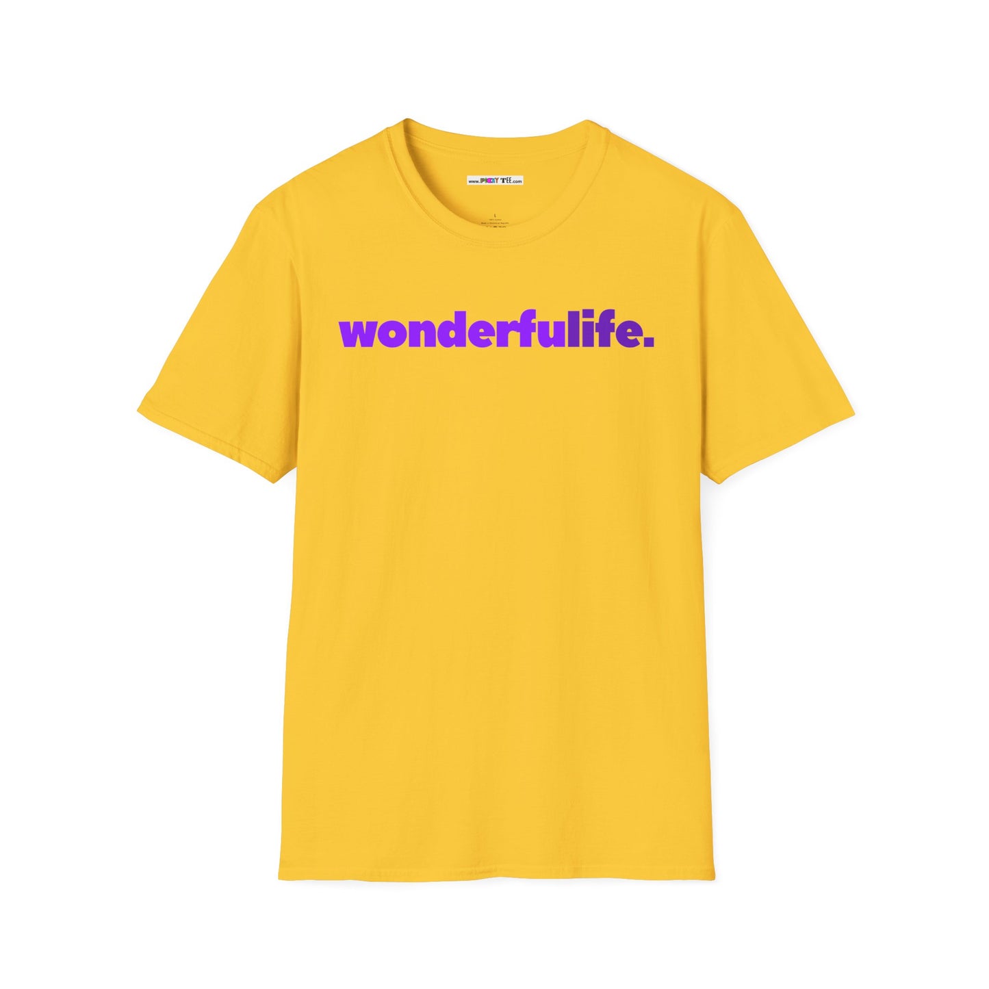 wonderfuLIFE. Unisex Softstyle 100% Cotton T-Shirt